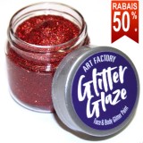 Glitter Glaze Art Factory - Paillette - Rouge